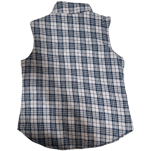 Jen & Co. Reservable Quilted Snap Front Vest, Size M - Picture 4 of 6
